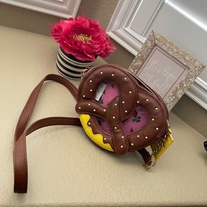 Betsey Johnson Pretzel Crossbody